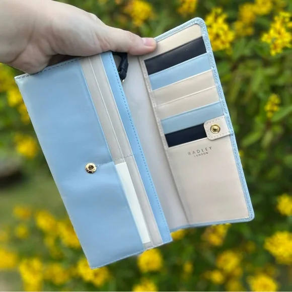 Radley London Dog Outline Blue Wallet - Picture 8 of 16